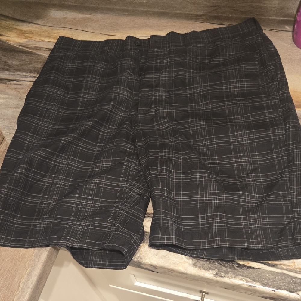Hogan Black Checkered Performance Shorts
